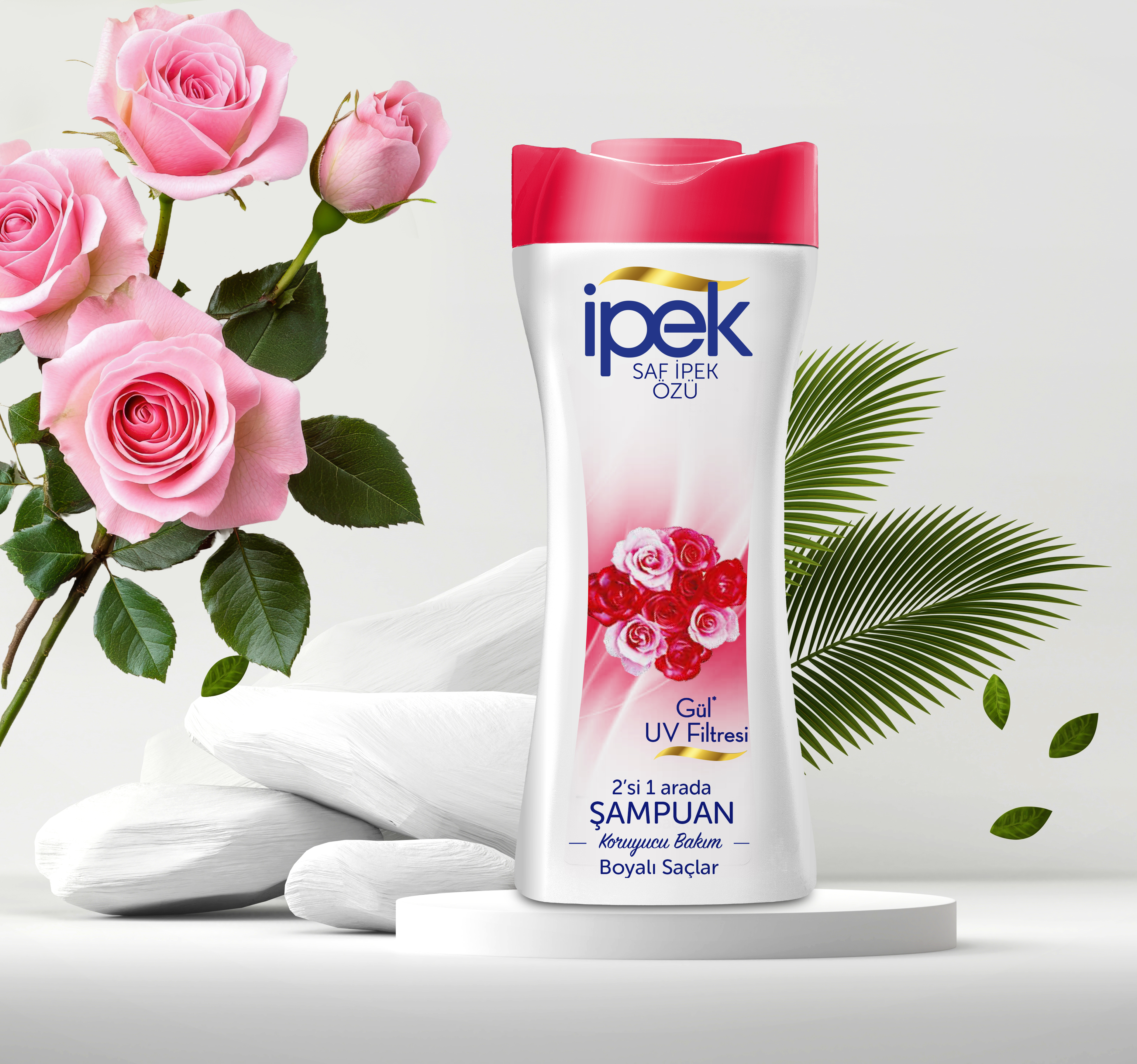 İpek Gül Özü & UV Filtresi Şampuan 2'si 1 arada 